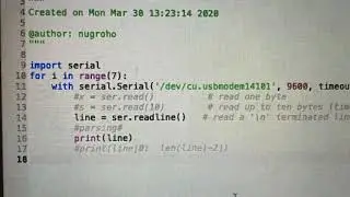 Read Serial Data from Arduino using Python v3