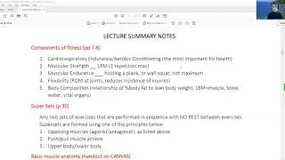 KIN 31 Components of Fitness Lecture