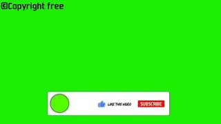Subscribe and Like intro green screen no copyright || Like and subscribe intro for YouTube