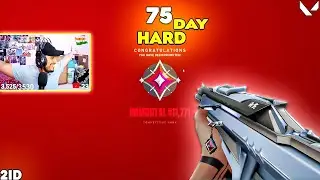 🔴75 DAY'S HARD VALORANT INDIA I HIT 2id's IMMORTAL