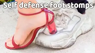Asian Girls Self Defense Foot Stomps