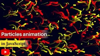 Colorful Particles animation in HTML CSS - JavaScript CANVAS