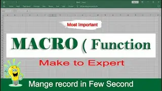 How to use Macro in Excel