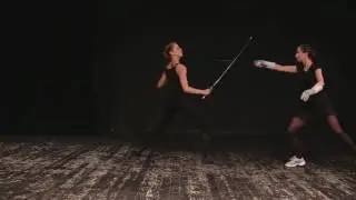 Girl In Pantyhose Swordfight