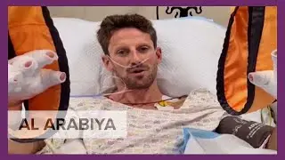 Romain Grosjean praises halo after surviving crash