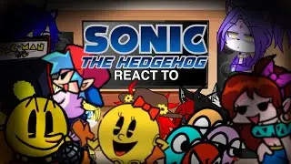Sonic characters react to FNF vs Pac-Man V2 Full week