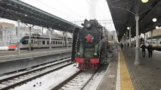 #3 Поездка в Россию 2022/2023. Прибытие в Москву. Поезд деда мороза.