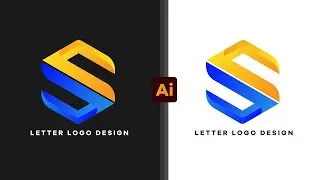 How To Make Letter Logo Design "S" Adobeillustrator Use Logo #Design#tutorialsvideo #Graphics-actor