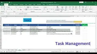 Excel VBA Team Task Management App