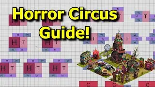 Forge of Empires: Horror Circus Set Guide! Forge Point, Attack and Goods Layouts + Upgrade Paths!