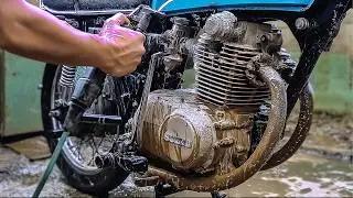 Man Restores 45-Years-Old Classic Motorcycle Back to New | Start to Finish by @jishh