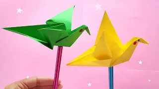 Origami paper bird that can fly | How to make an origami flapping bird