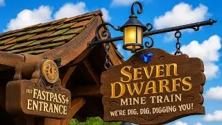 Seven Dwarfs Mine Train Magic Kingdom 4K Ride Roaller Coaster POV