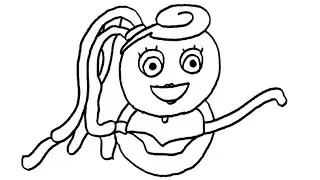 How to Draw Mommy Long Legs Step by Step | Easy Drawing Tutorial for Beginners @XYZArts007