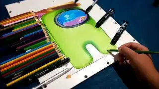 DESENHANDO AMONG US REALISTA - drawing among us