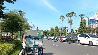 suasana lalu lintas kota siang hari | suara bising lalu lintas kota asmr