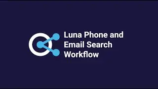 Luna Phone and Email Search Workflow