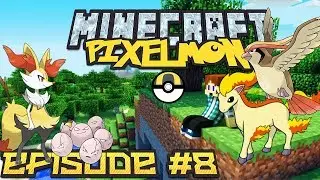 Minecraft: Pixelmon! Эпизод #8 ПЕРВЫЙ ПОКЕБОЛ! ПОЙМАЛИ ПИДЖИ! ПОХОД! ЧАСТЬ 1 МАЙНКРАФТ ПОКЕМОНЫ