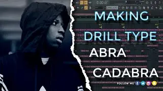 HOW to MAKE a UK/NY DRILL BEAT  TYPE Abra Cadabra x Pop Smoke  Drill Tutorial