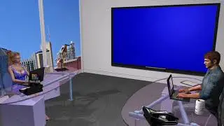 Studio | News | News Room | Green Screen | Green | Screen | Chroma key | TV | Free | YouTube
