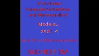 Serial communication in 8051 microcontroller, Registers and programming