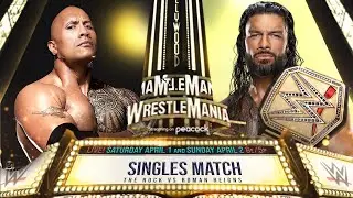WWE 2K23 Roman Reigns VS The Rock Full Match Gameplay