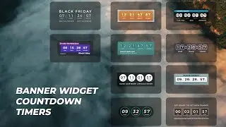Banner Widget Countdown Timers | After Effects and Premiere Pro Template (Video Template)