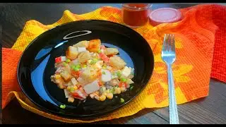 Салат с крабовыми палочками и копчёной паприкой