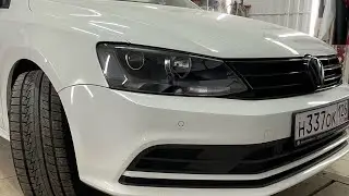 Volkswagen Jetta | Bi-LED module installation, headlight interior painting, devil's eye