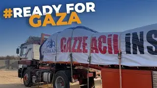 Loading Up: Preparing Trucks and Supplies for Gaza