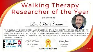 Walking Therapy Researcher of the Year | PAD Impact Awards