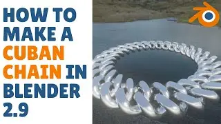 How to make a Cuban chain in blender