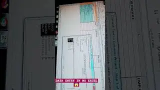DATA ENTRY IN MS EXCEL || JOB INTERVIEW || DATA ENTRY #computer #excelshort #exceltricks #excel