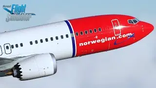 MSFS | PRE RELEASE IFLY 737 MAX! Full Flight from Copenhagen to Oslo