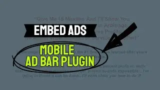 Using Embed Ads in Mobile Ad Bar Plugin for WordPress