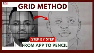 How to sketch for realistic drawing (Grid Method)