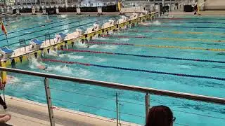 PB by 43ms in the 50m fly