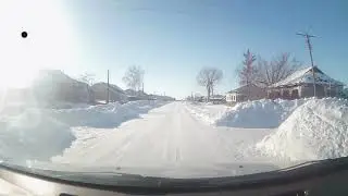Поездка по заснеженной Омской области