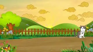 Background Animasi Bergerak Pedesaan dan Matahari Terbit || no copyright - Animasi Green