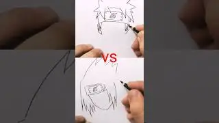 menggambar naruto vs sasuke #menggambar #belajarmenggambar #naruto #sasuke #manga