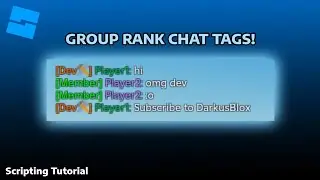 HOW TO MAKE GROUP RANK CHAT TAGS - CUSTOM TAG, COLOR AND EMOJIS! - Roblox Scripting Tutorial