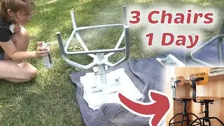 $10 Industrial Chair Makeover