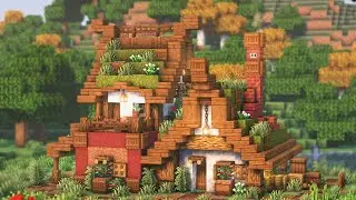 Minecraft: How To Build a Cozy Survival House | Relaxing Tutorial