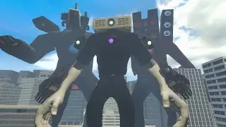MECHA PROJECTOR MAN VS MECHA CAMERA MAN VS MECHA SPEAKER MAN (In Garry's Mod!)