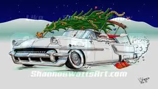 1955 Mercury Hot Rod Santa Christmas