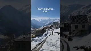Heavy snowfall sissu | sissu in December | #viral #youtubeshorts #trending