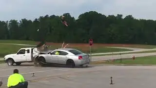 Crash test shows why you should never ride in the back of a pickup truck