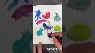 Рисуем Котиков из клякс!  #art