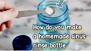 How do you make a homemade sinus rinse bottle