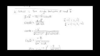 Dot Product Examples